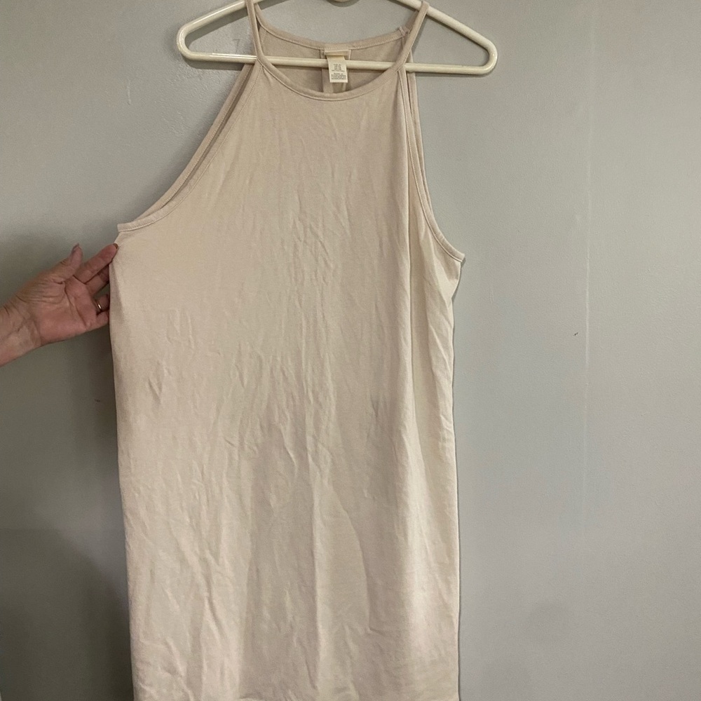 H&M Beige Sleeveless Top
